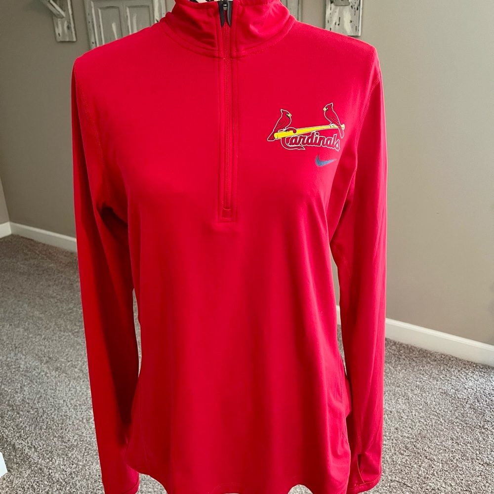 Nike Women's Red Cardinals Long Sleeve Top